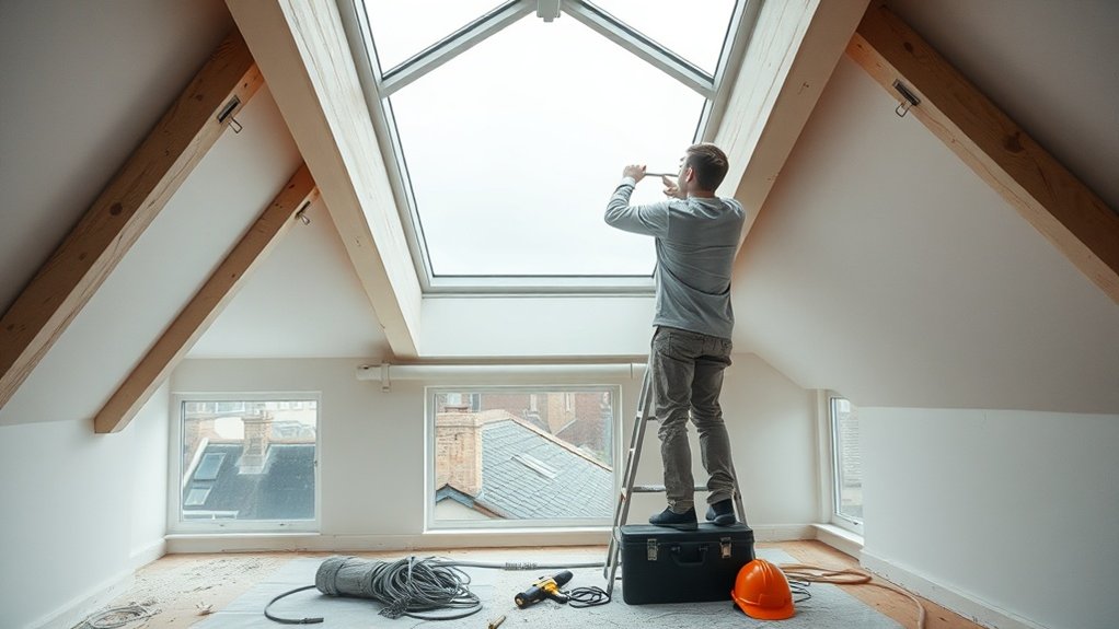 Electric Skylight Installation Nine Elms