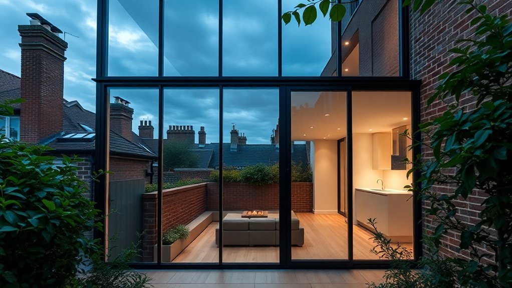 Glass Extension Walls Nine Elms