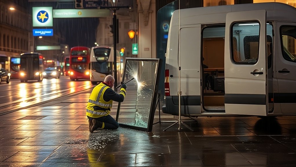 Out of Hours Glazier Nine Elms