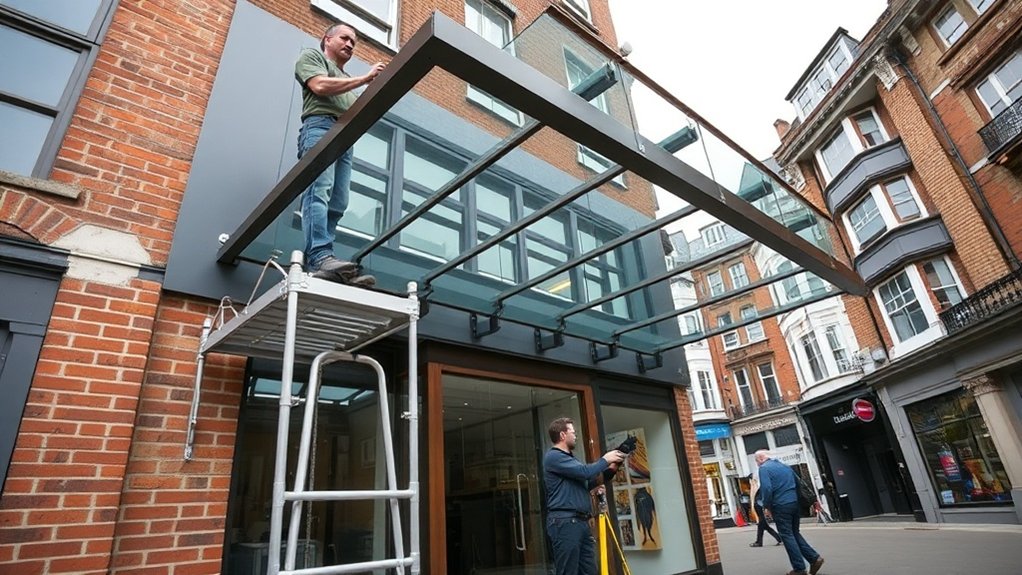 Shopfront Canopy Nine Elms